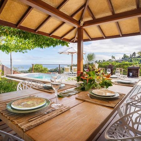 Villa Manuiti, Balinese Luxury Home - Private Swim Spa, Ocean View - Ofyr Bbq - Koi Pond Punaauia  Exterior foto